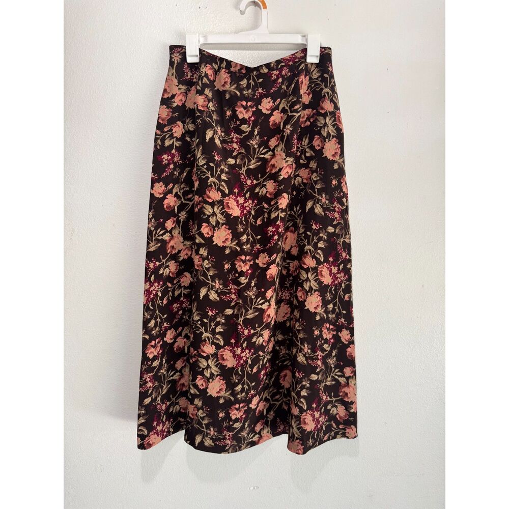 Chelsea Cambell silk maxi skirt Y2K dark romantic wimsi goth peasant women 14